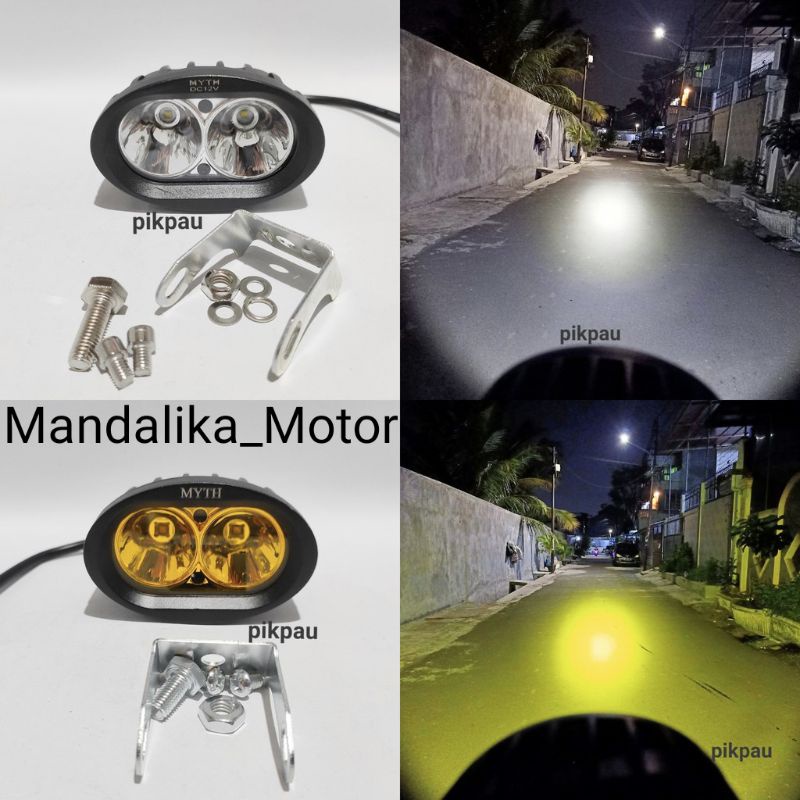 LAMPU LED TEMBAK SOROT CREE 20W MODEL OWL FOKUS TERANG KUNING PUTIH BAHAN BESI