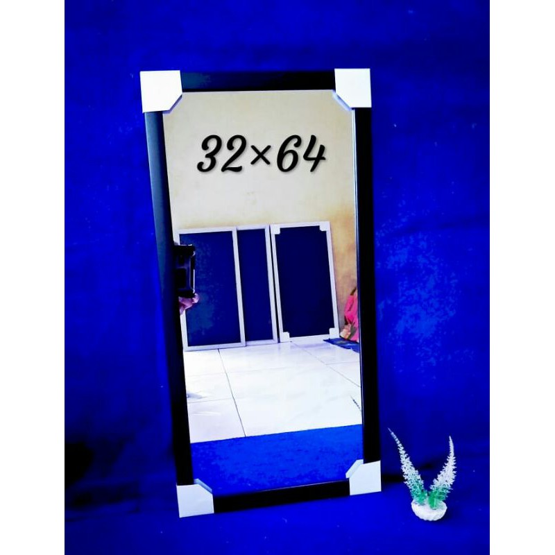 CERMIN RIAS/CERMIN DINDING (PECAH GANTI BARU)-Hitam