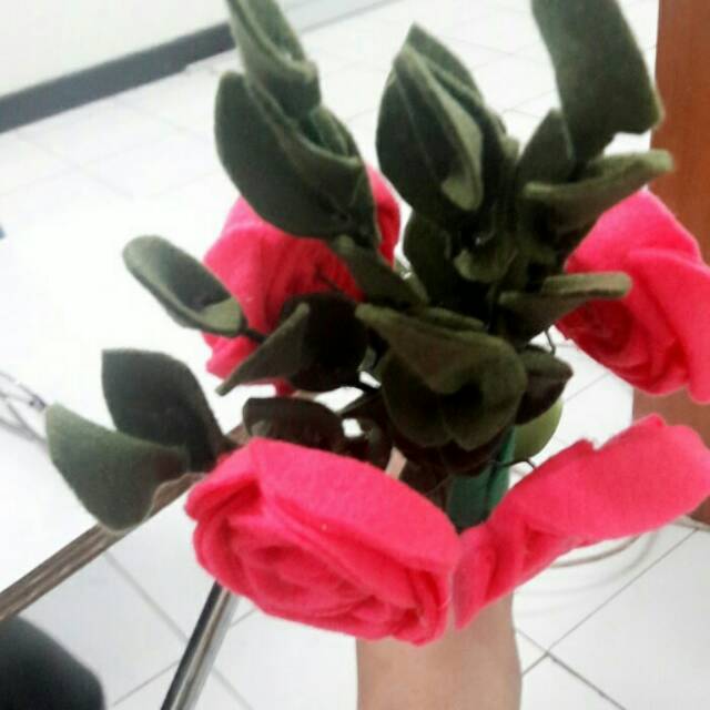 

Bunga flanel tangkai