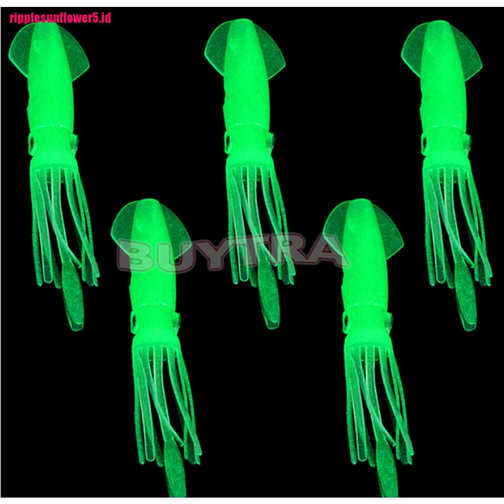 1pc Umpan Pancing Cumi-Cumi B2 Luminous Glow in The Dark Ukuran 4.3 &quot;