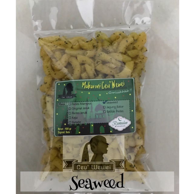 

Makaroni Ceu Wewei Seaweed 250 gr