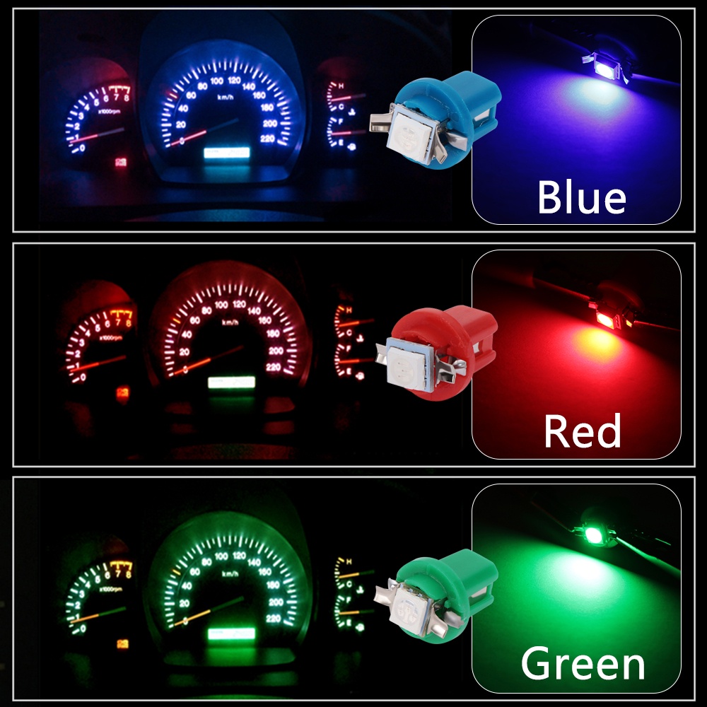 LED T5 Speedometer Lampu Spedometer COB Lampu Mobil Motor 12v arus DC variasi PLAT MOTOR