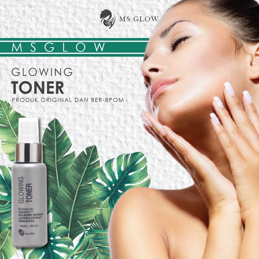 MS Glow Original Toner Glowing Pembersih Perawatan Wajah Termurah - By Msglow.official88