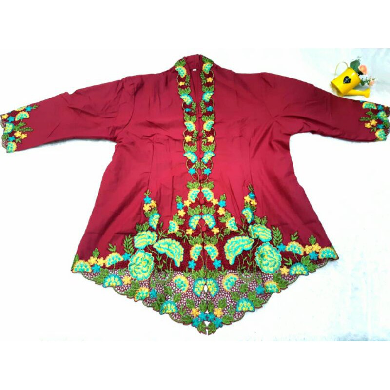 Kebaya Jumbo 4XL - 5 XLkatun jepang merah maroon