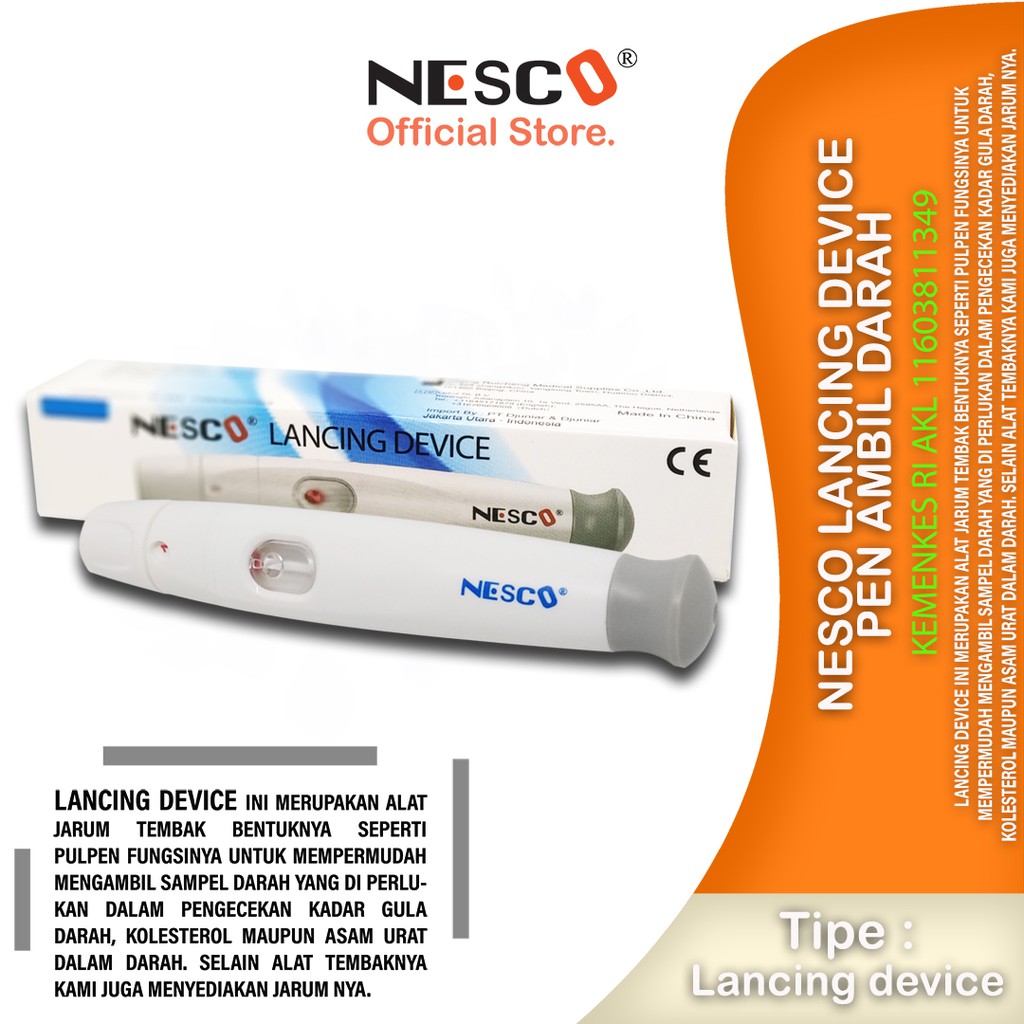 Nesco Lancing device / Pen ambil darah