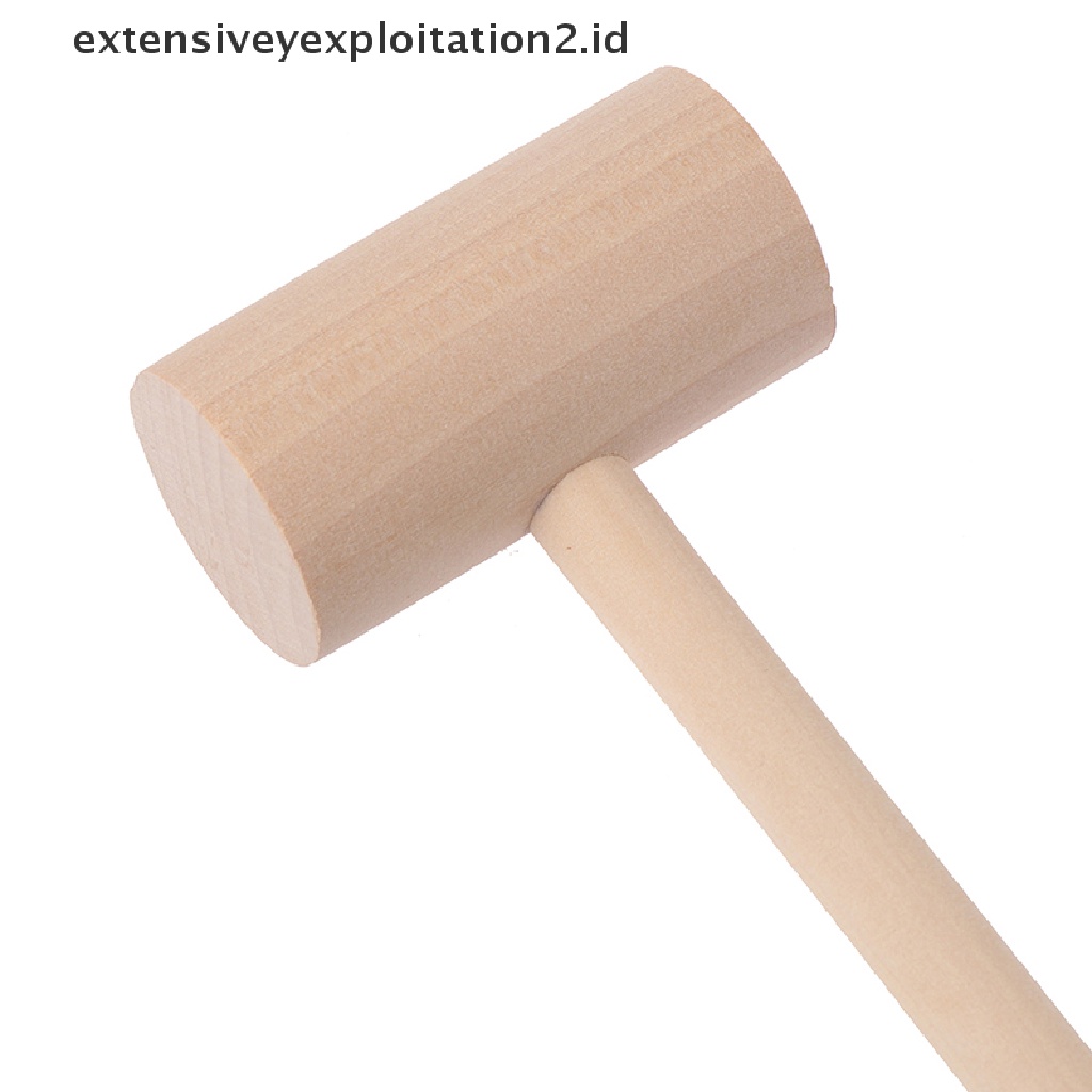 ID 1pc Leather Wooden Hammer Toy Crab Lobster Mallet Beating Gavel for Kid .