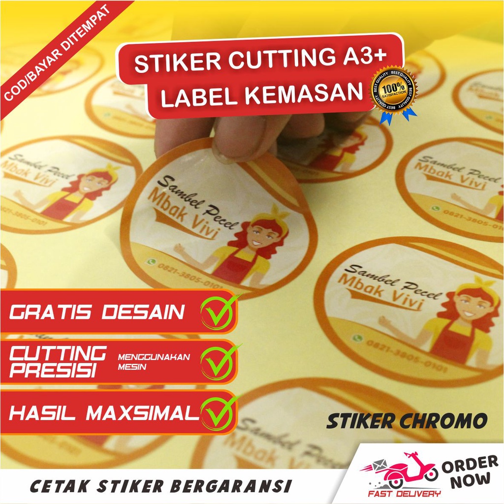 

Stiker Label Makanan Minuman Skincare Produk Online Shop Desain Custom Murah
