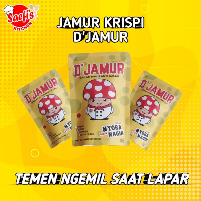 Jual Jamur Crispy Djamur Keripik Jamur Tiram Kriuk Renyah Gurih