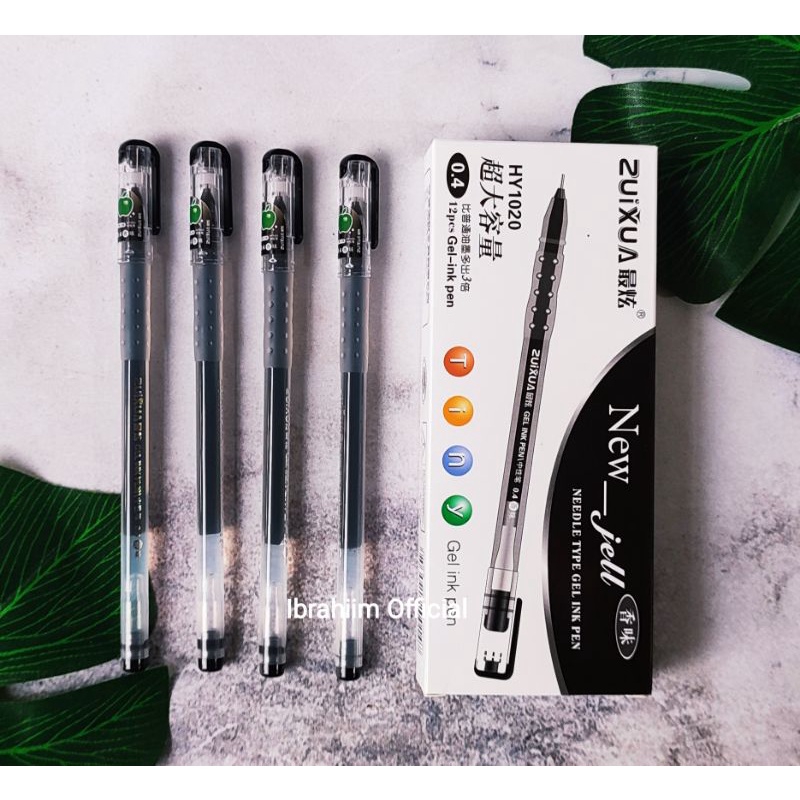 (ECER) PULPEN GEL HITAM MURAH / BULPEN JELL HITAM