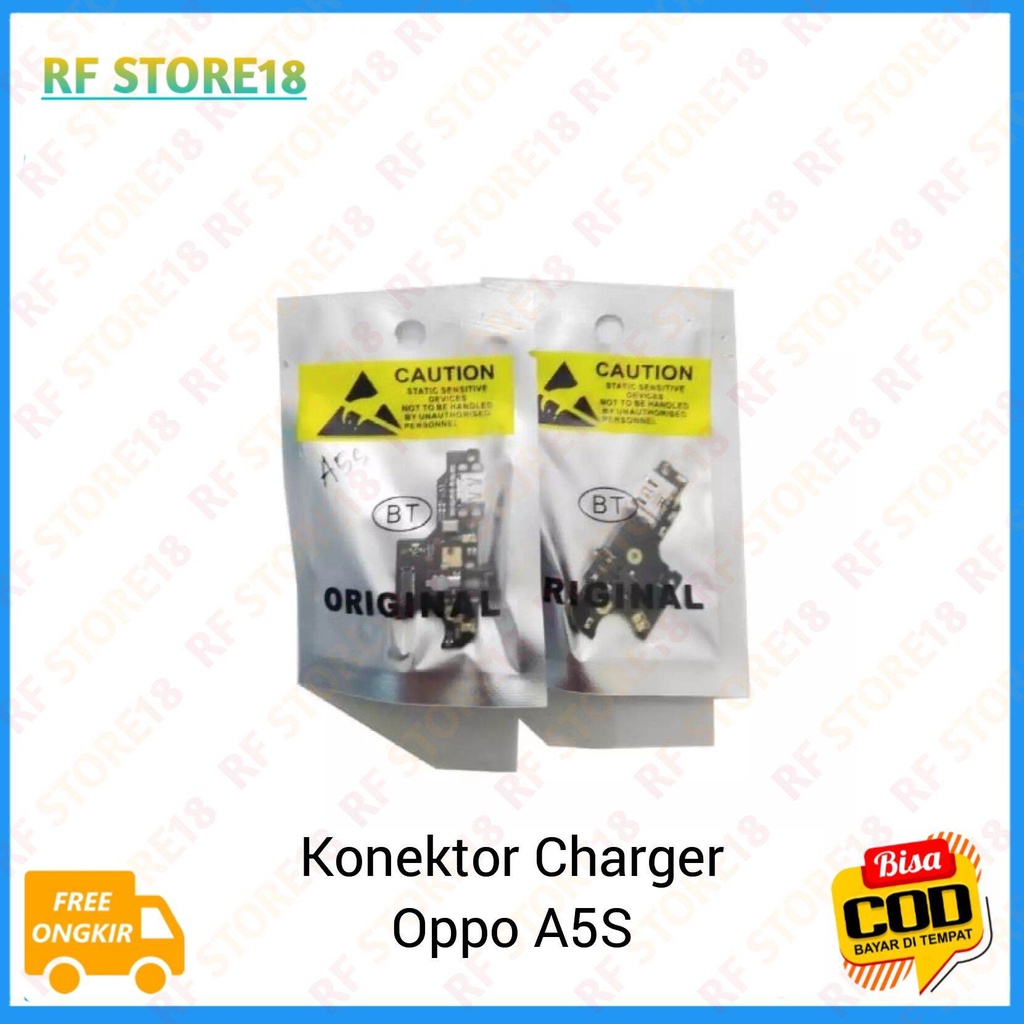 Flexible Charger Con Tc Konektor Charger Oppo A5S A5s Original 100% Papan Cas Cassan Board Oppo A5s