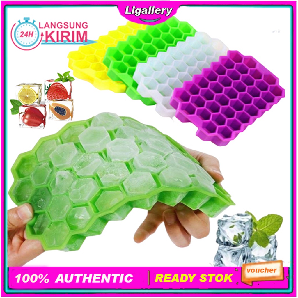 

[BISA COD] 1 Pcs Cetakan Es Batu Silikon Cetakan Puding Cetakan Jelly Cetakan Bentuk Honeycomb