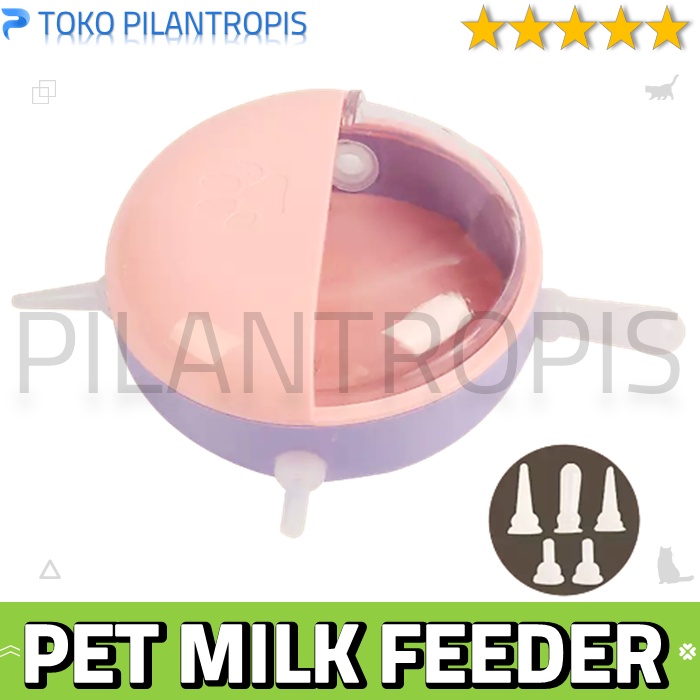 MANGKOK 4 DOT SUSU ANAK KUCING KITTEN ANJING PUPPY BAHAN SILICON TEMPAT MAKAN MINUM SUSU KUCING ANJING CAT DOG PET BOWL FEEDER