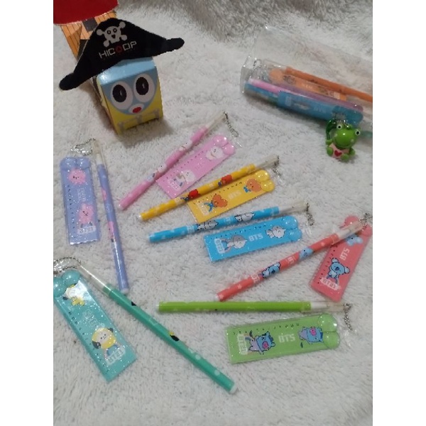 

Bolpen Pulpen Pen Penggaris BTS BT21 Lucu