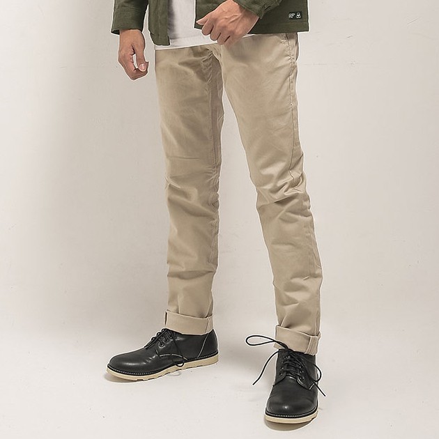 BREY CO Chino  Basic Cream  Celana  Panjang Chino  Pria Celana  