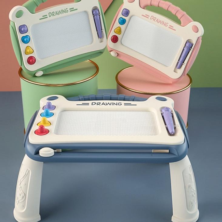 

2y2Xm--Meja papan gambar magnetik / Painting board / papan ajaib / Meja Papan tulis magnetic Anak-Anak / Mainan Basic Learning Table 3 in 1 Kotak Warna