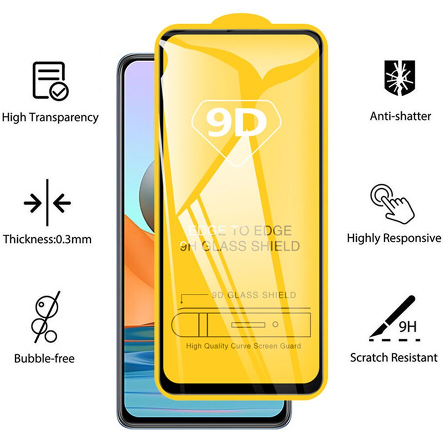 Tempered Glass TG Full Redmi 8 8A 8A Pro 9 9A 9C 9T Note 8 9 Anti Gores Layar