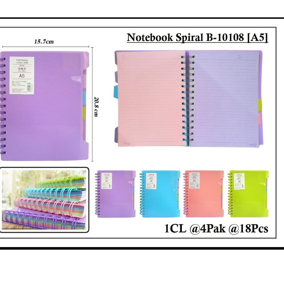 

Super Obral buku notebook ring divider warna a5 pastel 120 lembar adam