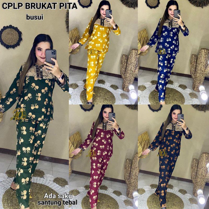 cplp brukat pita/setelan wanita