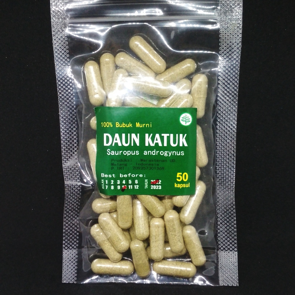 DAUN KATUK 50 KAPSUL / ASI BOOSTER - KECANTIKAN KULIT - VITALITAS - IMUNITAS