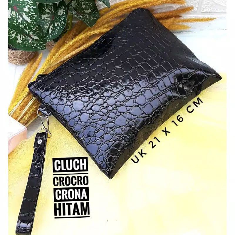 Cluth Croco Pesta Dompet Wanita Cantik Kekinian Dompet Wanita Murah