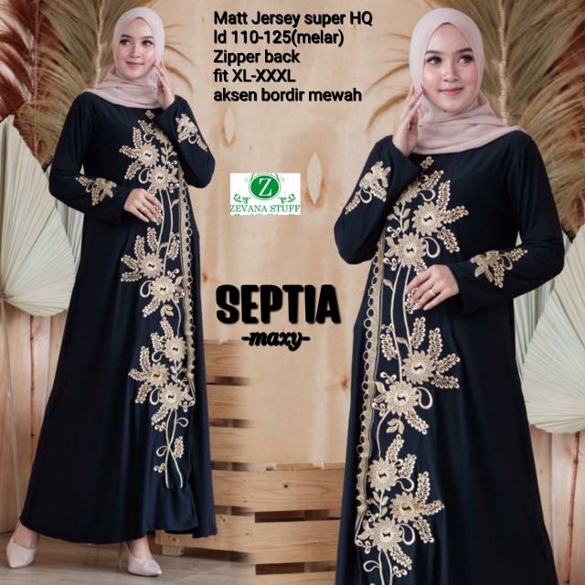 PAKAIAN WANITA GAMIS SEPTIA MAXY LD110-125