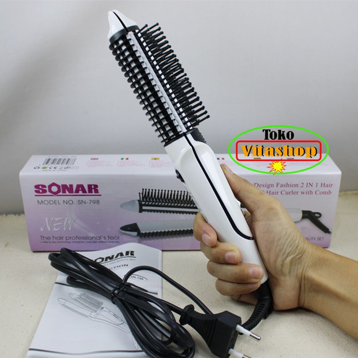 Catokan Rambut Sonar SN 798 Catok Curly dan Lurus