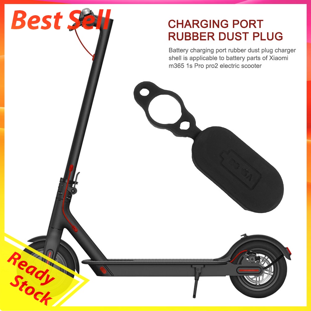 Scooter Charging Port Dust Plug Rubber Case Charger Cover for Xiaomi M365