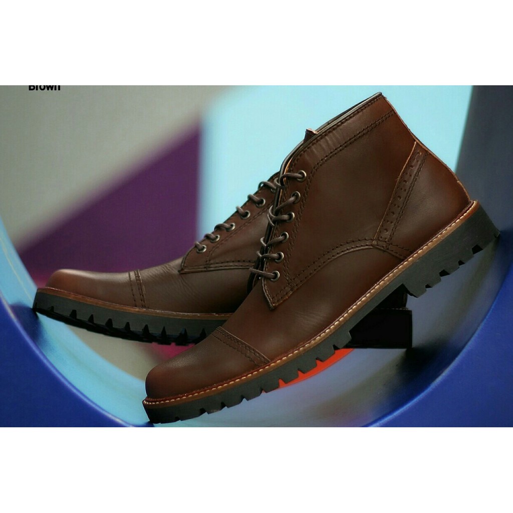  BIG  SIZE  39 45 Sepatu  Pria Boots Safety Kulit Asli 