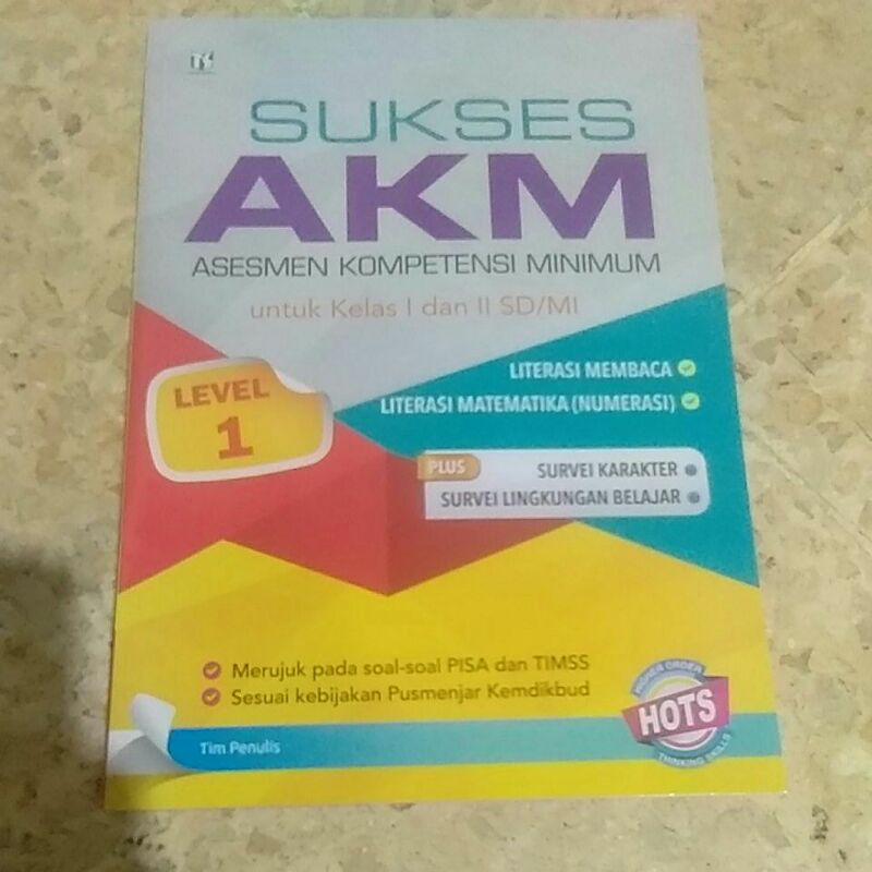 pt tiga serangkai sukses AKM SD/MI kls 1 2 level1 kls 3 4 leve 2 kls 5,6 level 3
