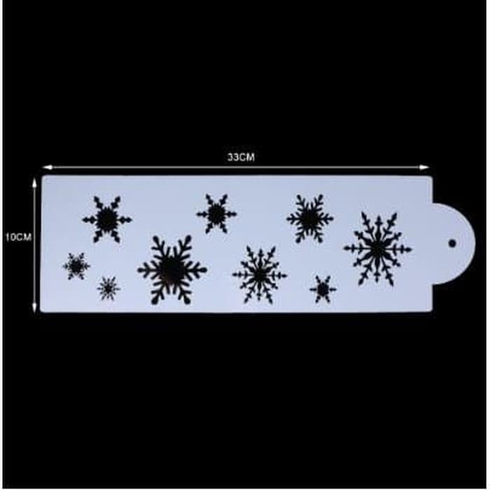 

Cake Stencil Snowflakes 33x10cm
