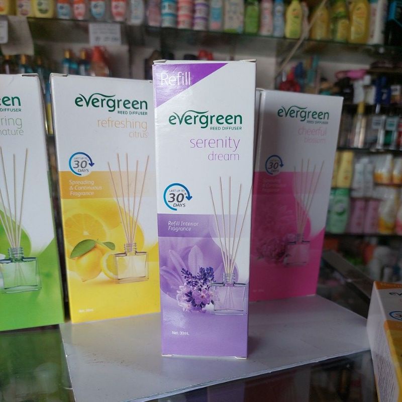 Evergreen Reed Diffuser 30ml-Serenity dream(ungu)