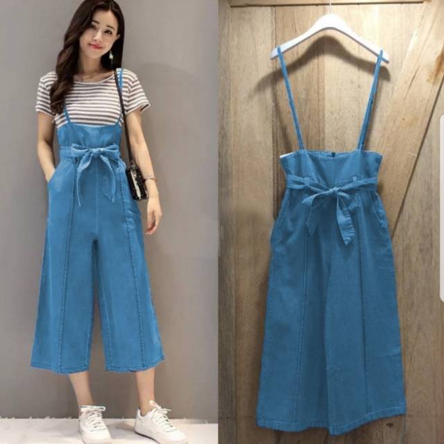 Baju Wanita Jeans Babydoll Outfit Model Gantung Keren Shopee Indonesia