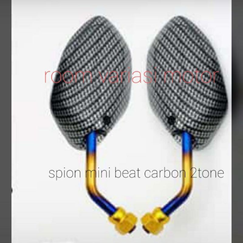 SPION CARBON TWOTONE MINI BEAT VARIO SCOOPY SPACY PCX SUPRA KHARISMA REVO DLL