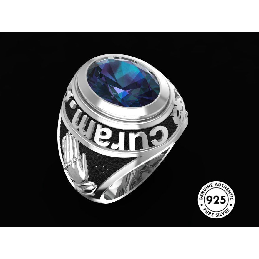 Cincin Sterling Silver 925 Dengan Batu Permata Warna-Warni Untuk Wanita