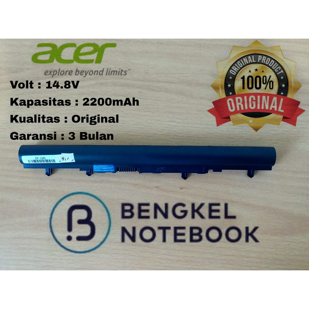 Baterai Acer V5-431 Original E1-432 V5-431 V5-531 V5-431G V5-471 V5-531 V5-551 V5-571 E1-470G E1-472G E1-410 E1-422 E1-522 V5-431 V5-471 V5-531 AL12A32 E1-522 ES1-411 ES1-431 E1-472G ORIGINAL