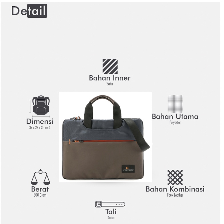 BLINDING NAVY |MANNEEDME x URBAN| Tas Selempang Pria Tas Jinjing Tas Laptop ORIGINAL