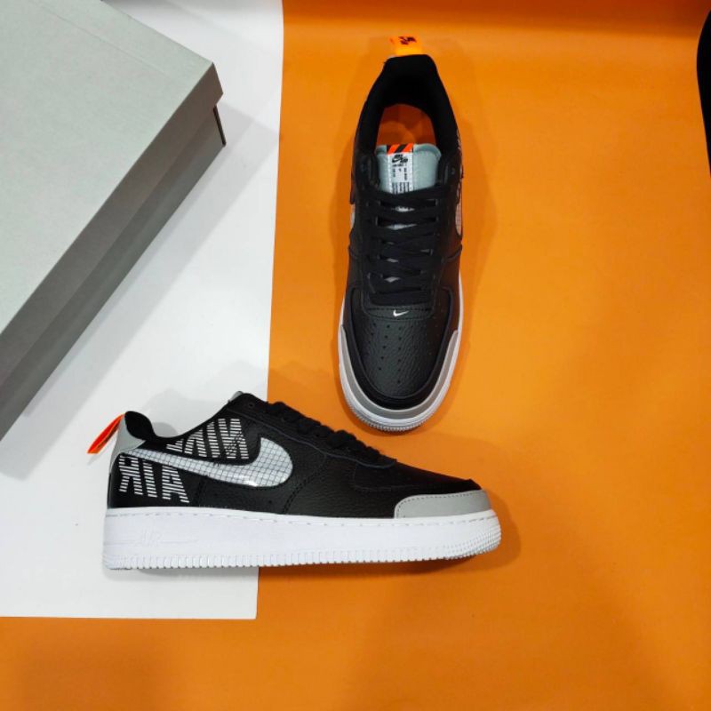 NIKE AIR FORCE 1 UNDER CONTRUCTION BLACK