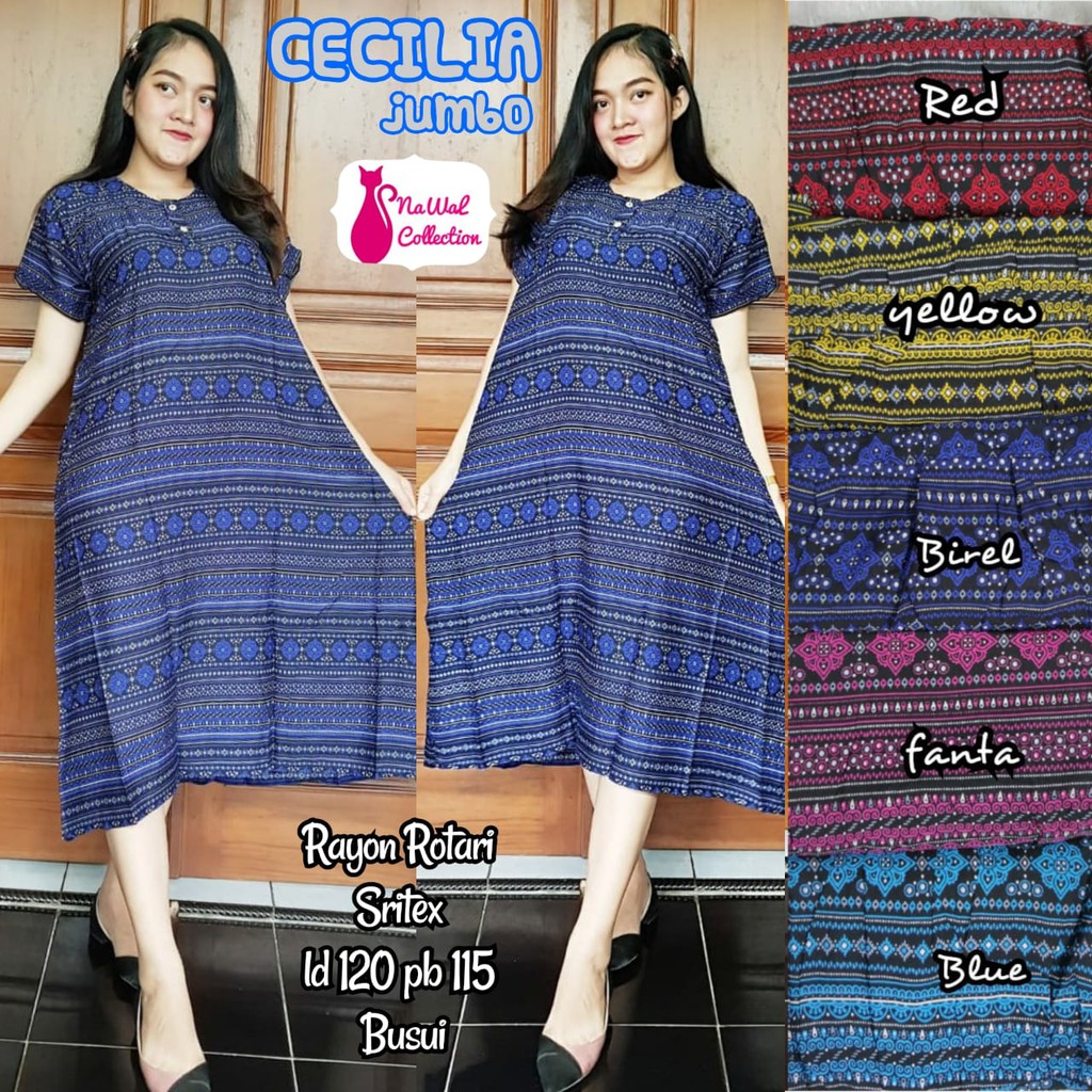 Daster Rok Cecilia Jumbo - Busui Friendly