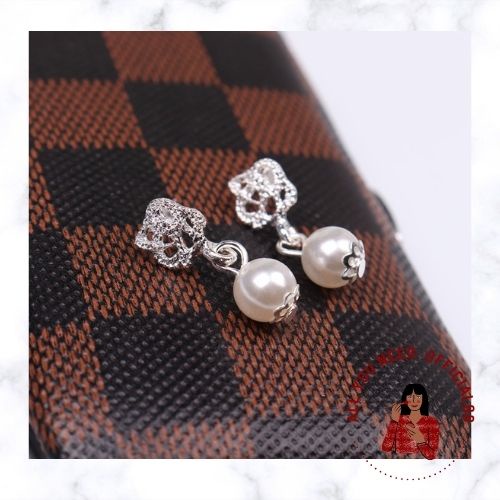 ✿AYN✿ Anting Tusuk Mutiara Bunga FA22 Fashion Wanita Korea Aksesori