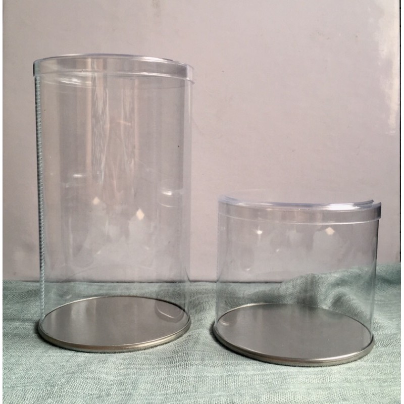 Toples mika tabung diameter 8cm tabung souvenir tabung boneka tabung kuas kosmetik