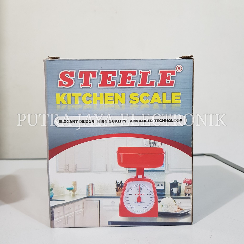 TIMBANGAN KUE STEELE TM05 5KG PLASTIK KITCHEN SCALE ANALOG