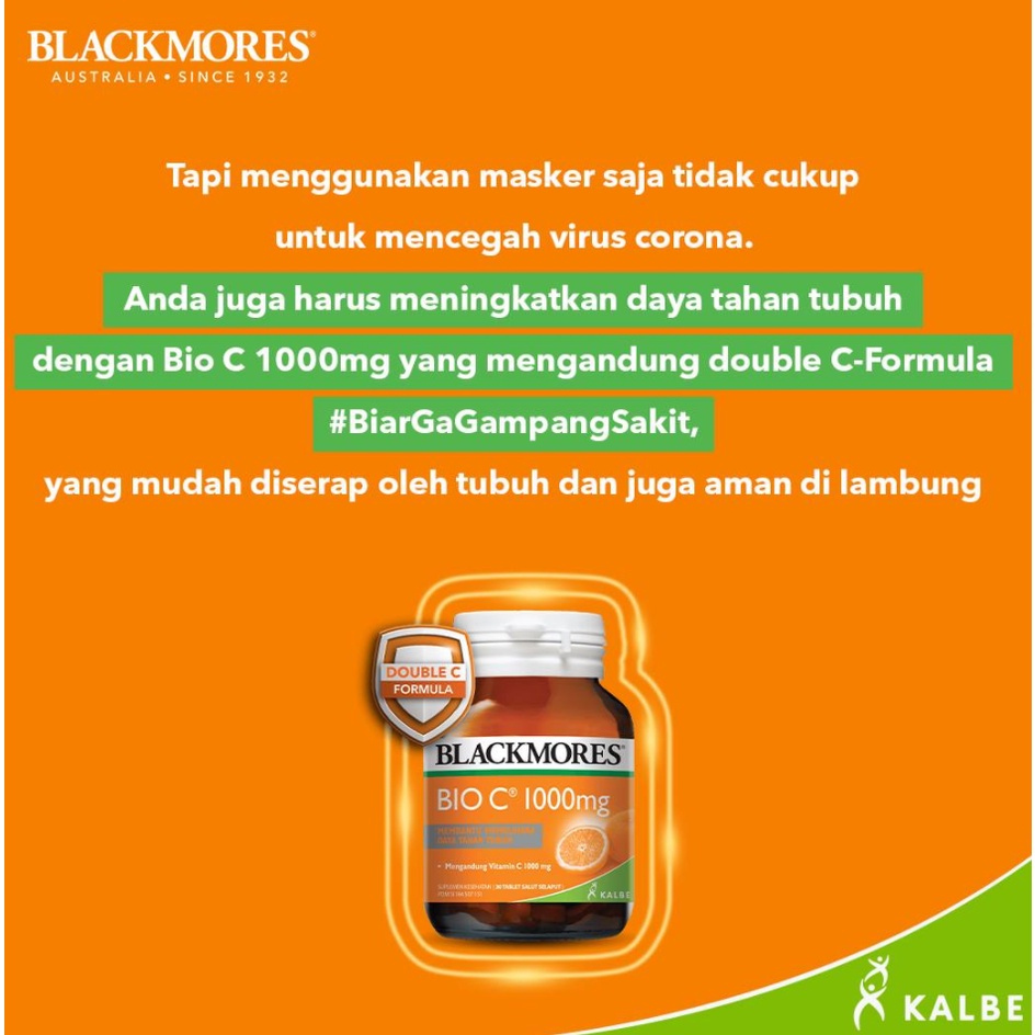 BLACKMORES BIO C 1000 MG ISI 30 TABLET - VITAMIN C IMUNE BOOSTER