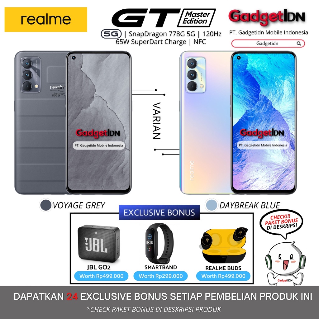 REALME GT 5G NFC 8/256GB 8/128GB MASTER EDITION REALME GT 8/128 RESMI