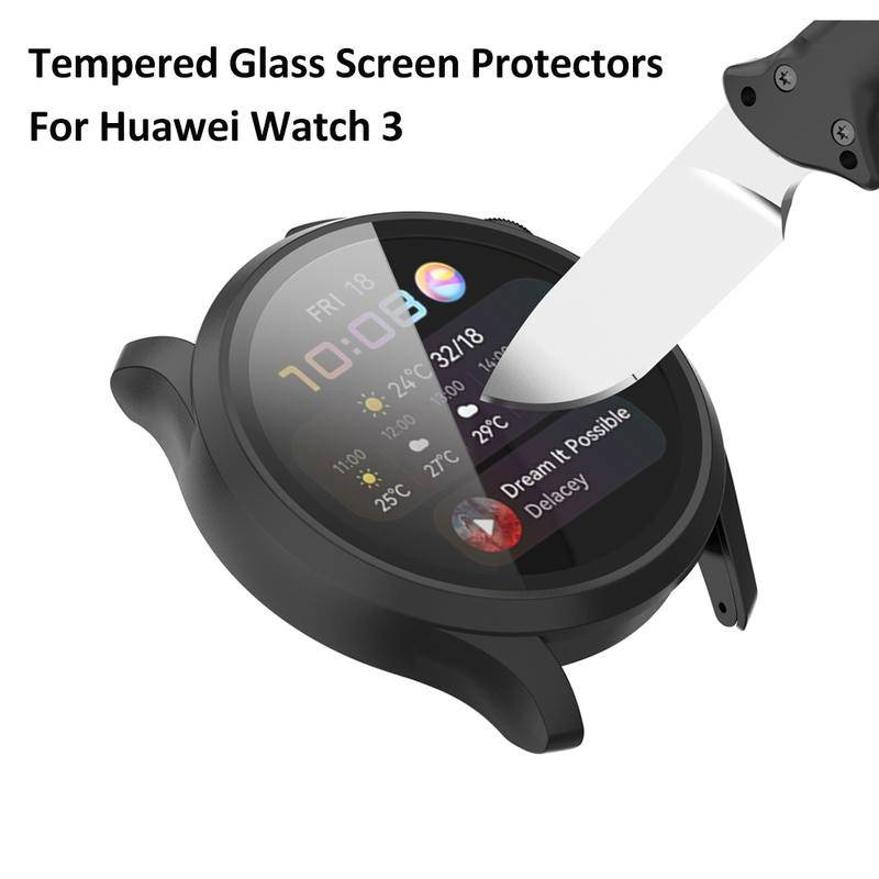 Case Pelindung Layar Tempered Glass 46mm Untuk Huawei GT3 GT2 Pro 42 46 MM GT2E Watch3 Pro 46 48mm Honor Magic2