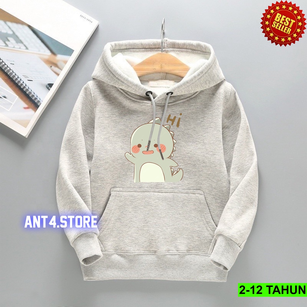 Hoodie DINO TERBARU  Anak Perempuan Laki Laki  / Hodie BEST SELLER Anak Usia 2 3 4 5 6 7 8 9 10 11 12 Tahun / Jaket DINO Anak / Sweater Distro Bisa Cod