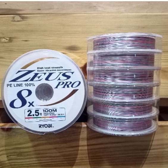 Senar Pe Ryobi Zeus Pro 8x 100m Conecting Ryobi Zeus Pro x8 Benang Pe Line