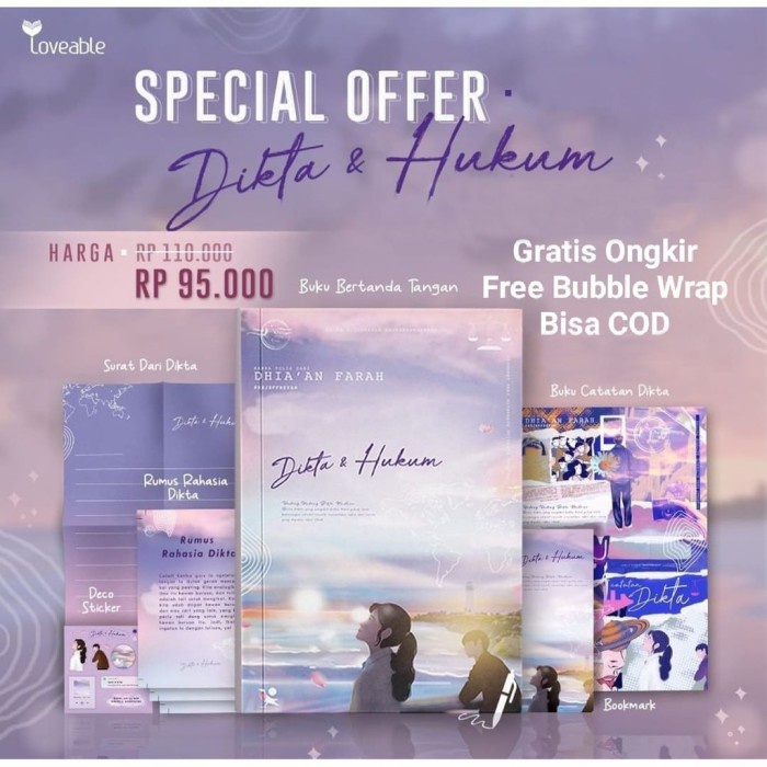 

DISKON SPESIAL BUKU DIKTA DAN HUKUM - DHIA'AN FARAH TERBARU