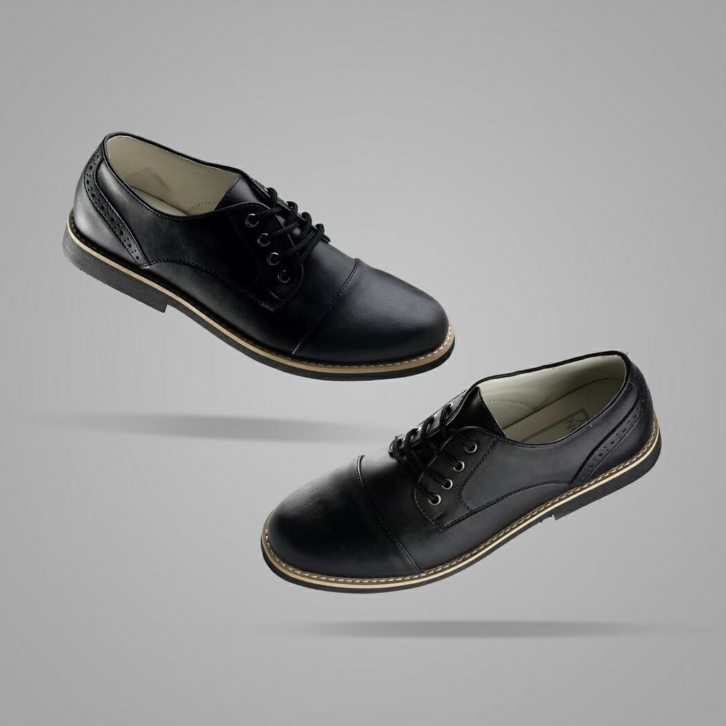 HAWKIN - Pantofel Pria Hitam Sepatu Pantofel Pria Pantopel Pria Sepatu Fantofel Kasual Kulit Formal