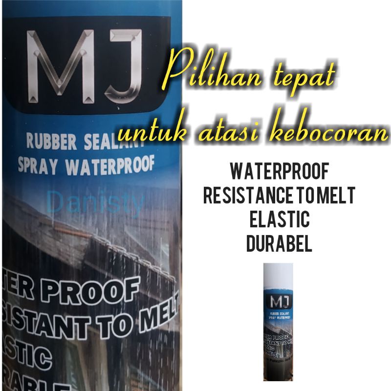 anti bocor atap seng semprot MJ 500 mili/atap seng/asbes/aquarium/kolam/tembok