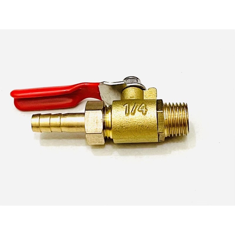 Stop kran Kompresor Gas 1/4 Inch- Ball Valve 1/4&quot;- Keran Angin Move